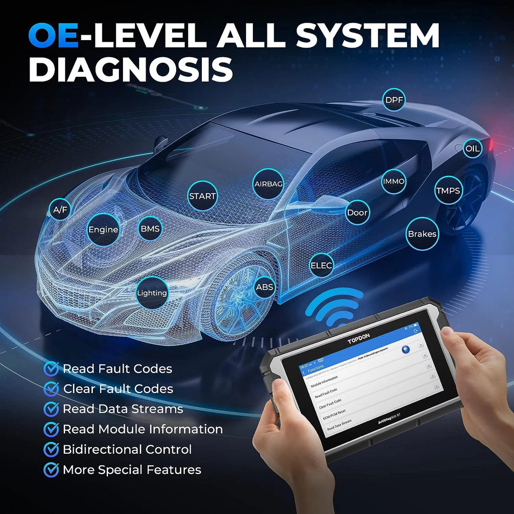 Bidirectional OBD2 Scanner Diagnostic Scan Tool with ECU Coding V749