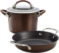 3-Piece Hard-Anodized Nonstick Cookware Set T363