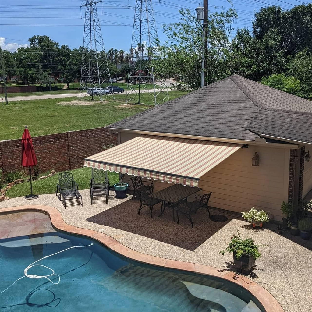 20x10 Feet Polyester Patio Awning Z1914