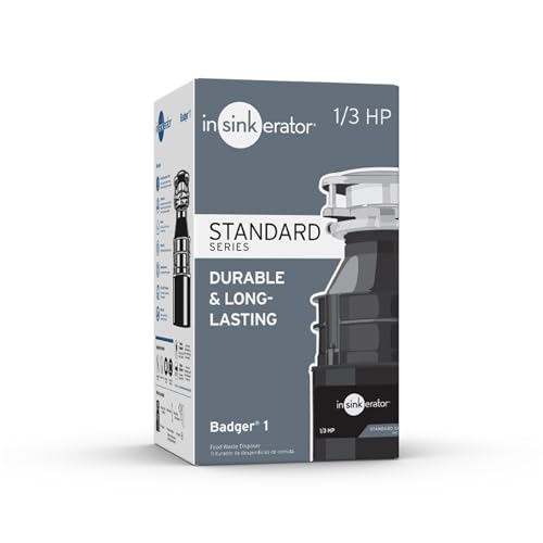 Black 1/3 HP Continuous Feed Garbage Disposal U41742