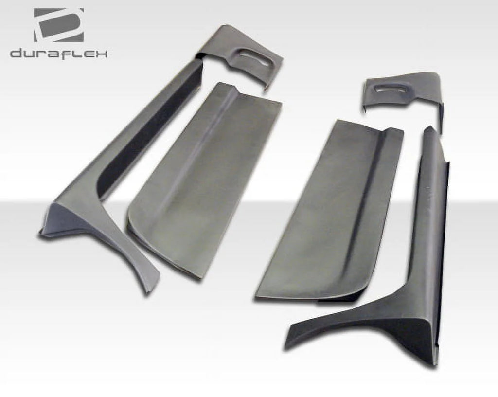 6 Piece Duraflex Side Skirts Rocker Panels with Doorcaps I2226