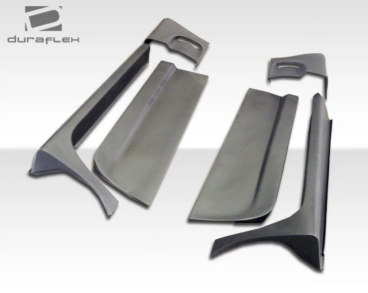 6 Piece Duraflex Side Skirts Rocker Panels with Doorcaps I2226