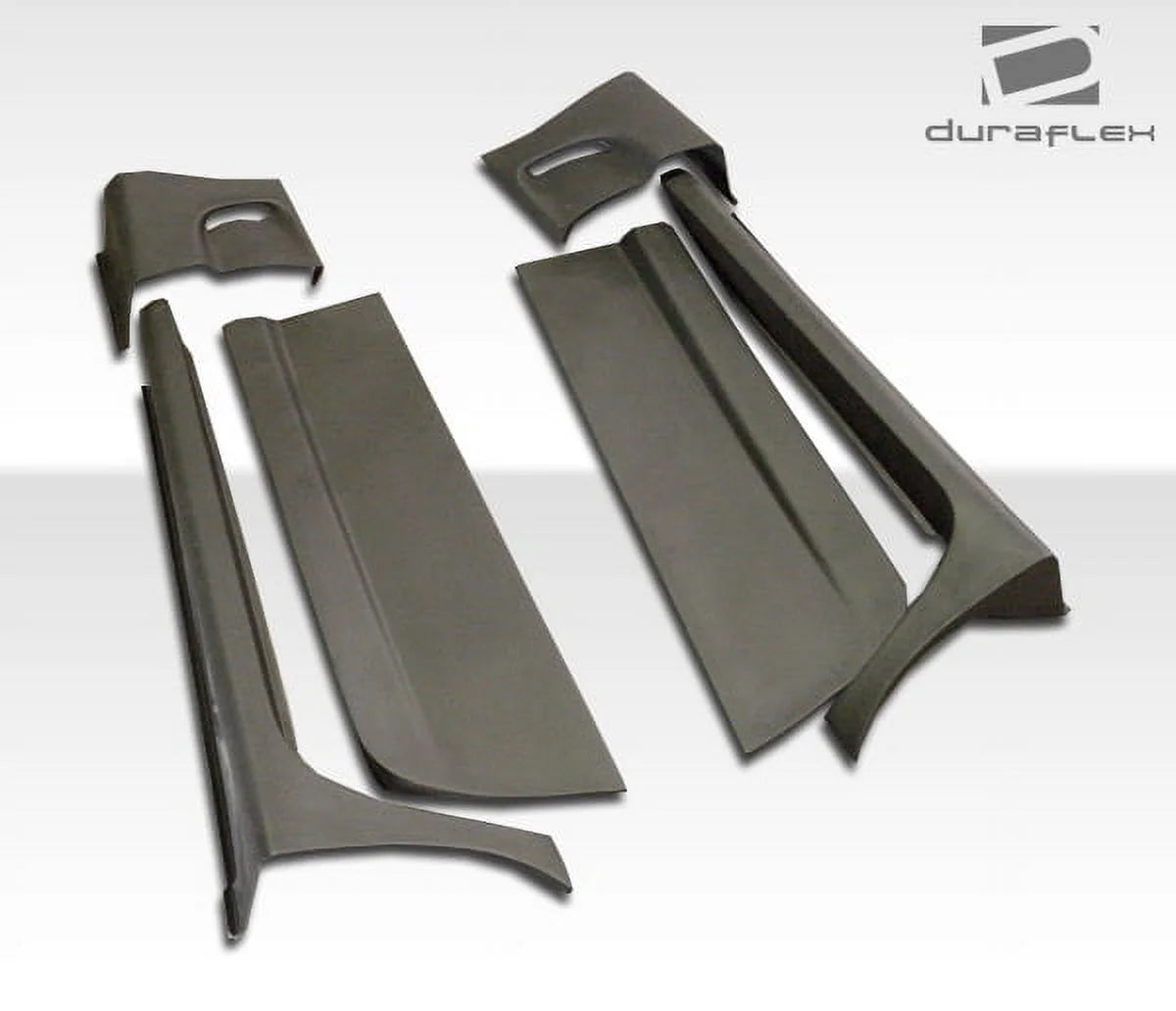 6 Piece Duraflex Side Skirts Rocker Panels with Doorcaps I2226