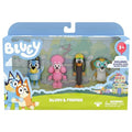 Bluey, Bingo, Chilli, Bandit 4 Pack Poseable Figures P481643