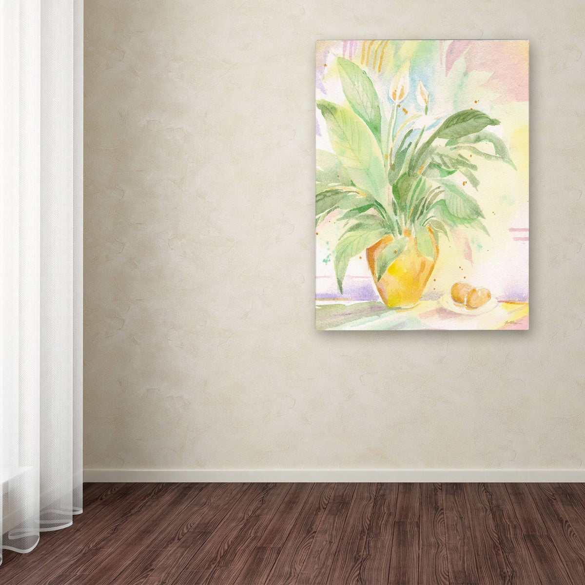 Sheila Golden The Peace Lily Canvas Art E548