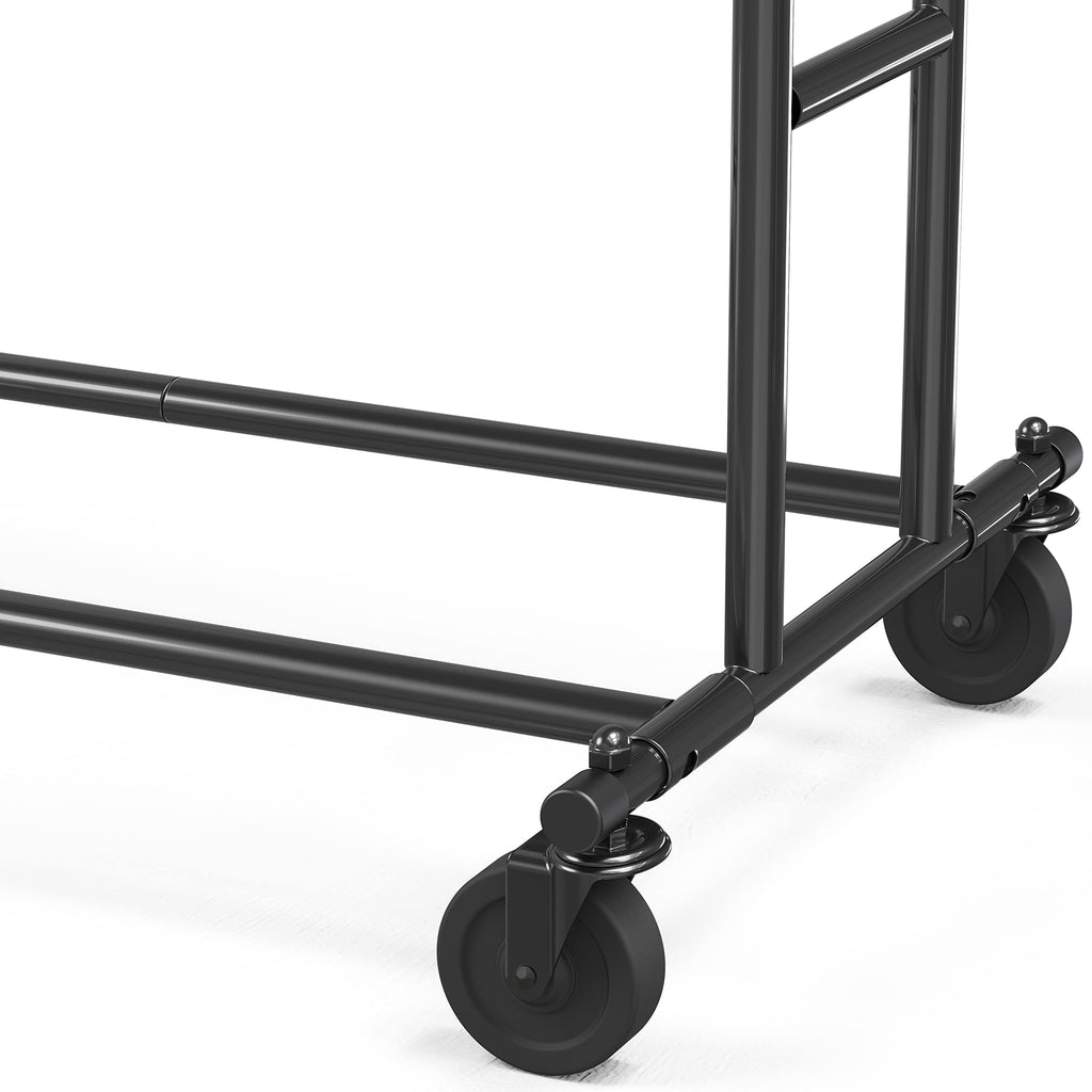 Black Double Rail Clothing Garment Rack N19764