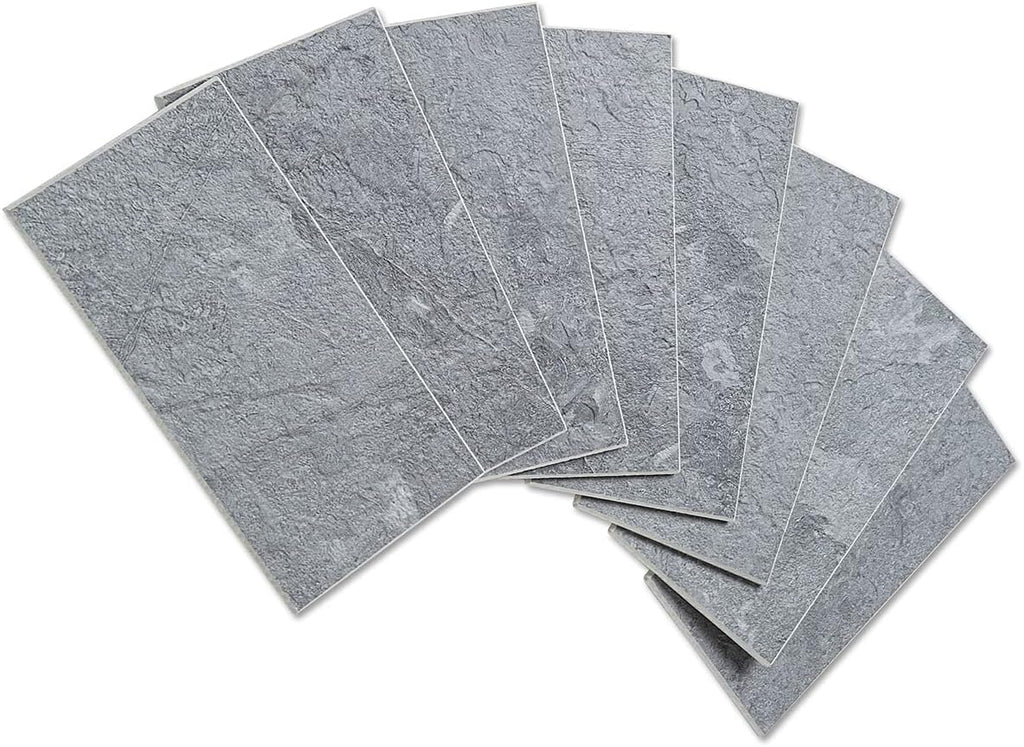100 Piece Peel and Stick PVC Tile 3 Inch x 6 Inch Rustic Brick E3366