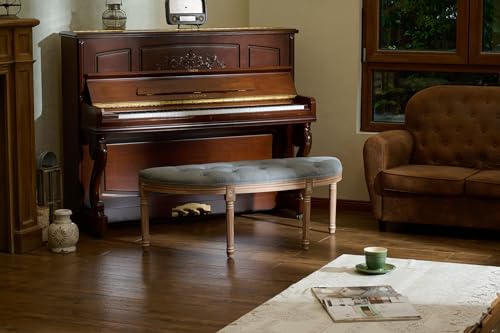 Beige Upholstered Tufted Window Bench F29007