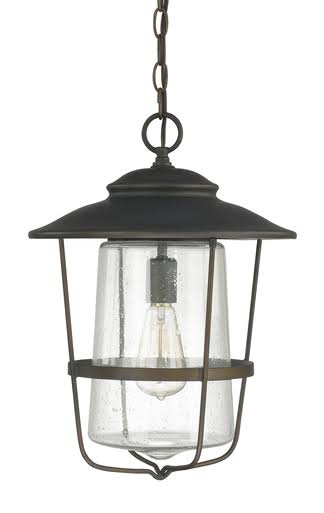 1 Light Old Bronze Outdoor Hanging Lantern B50027