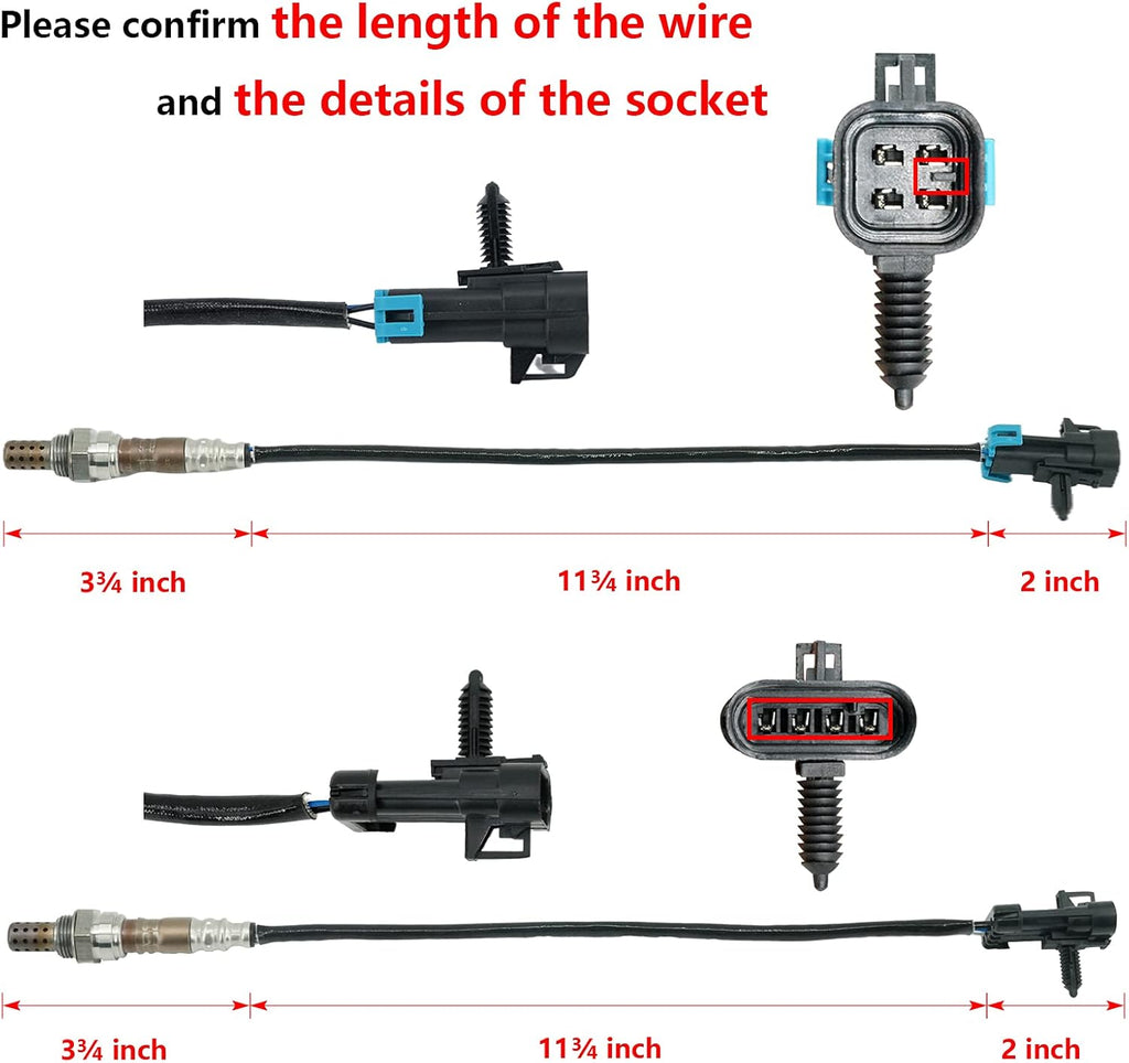 O2 Oxygen Sensor Downstream Upstream Pack of 2 K453882