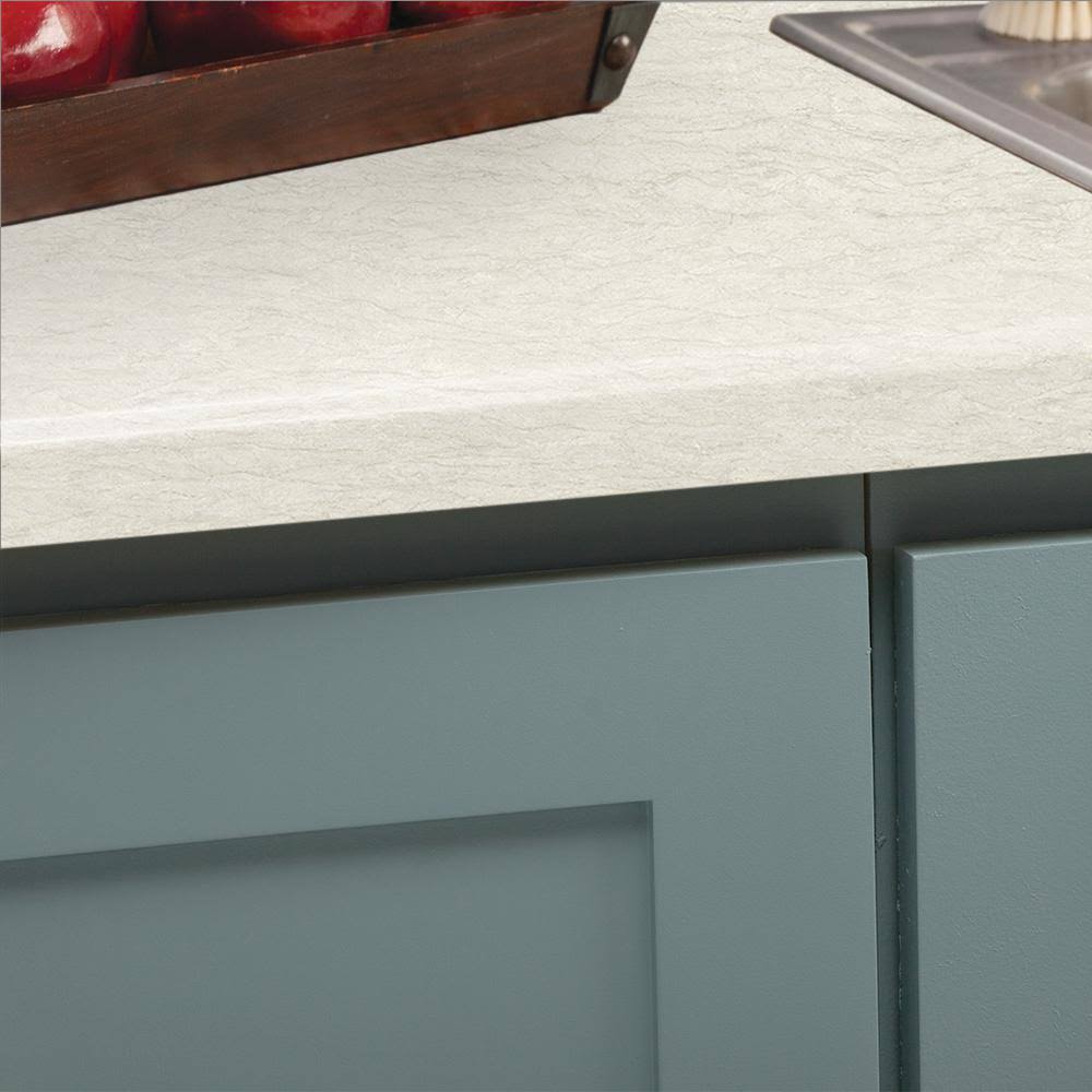 White Laminate Countertop with Backsplash B5371