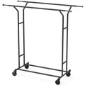 Black Double Rail Clothing Garment Rack N19764