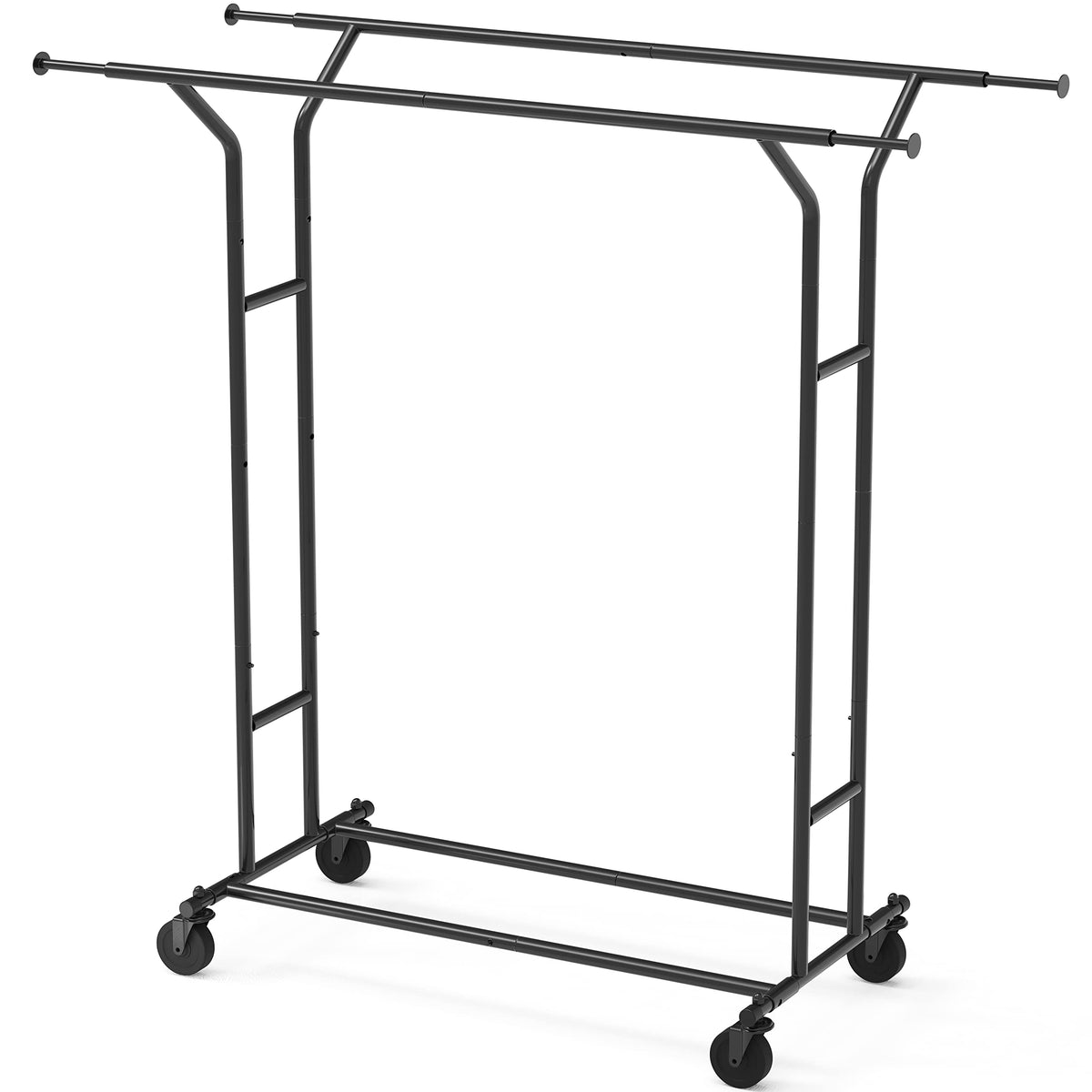 Black Double Rail Clothing Garment Rack N19764