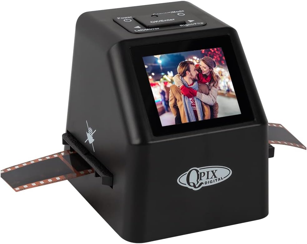 Digital Film & Slide Scanner, Converts 35 mm, 126, 110, Super 8 Film Negatives & Slides to JPEG Images (Black) T143711