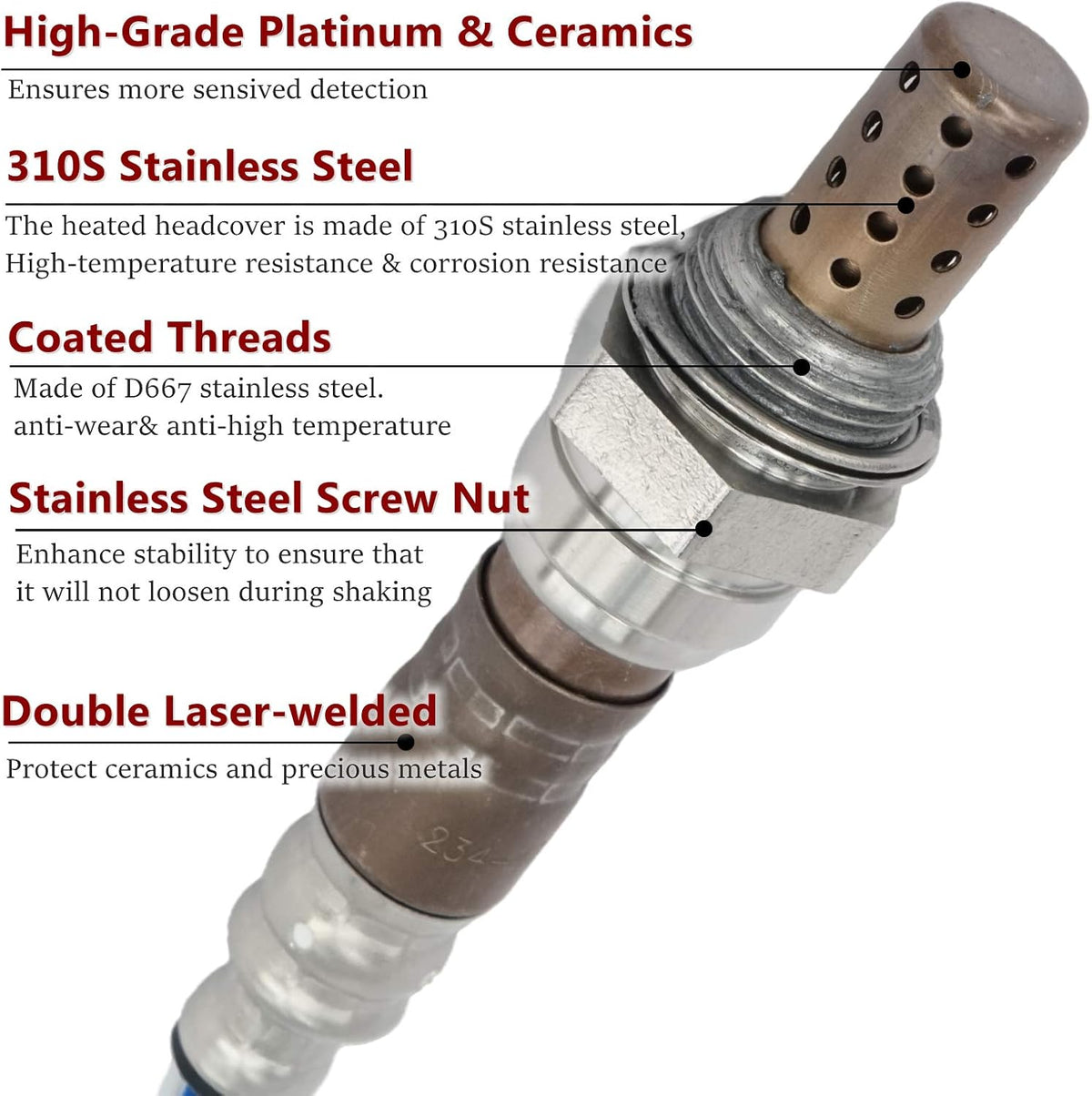 O2 Oxygen Sensor Downstream Upstream Pack of 2 K453882
