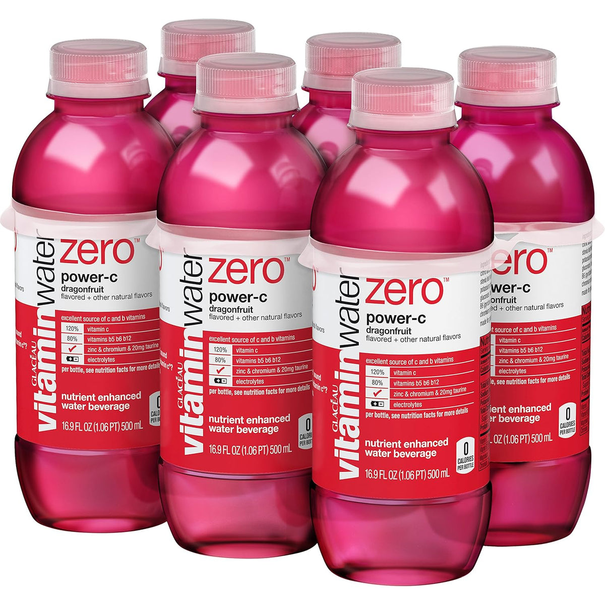 16.9 fl oz 6 Pack Vitaminwater Zero M8765