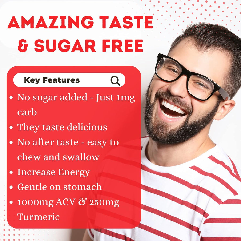 ACV Keto Gummies with Apple Cider Vinegar and Turmeric - 60 Gummies L3553
