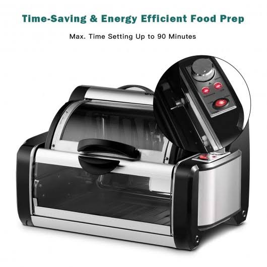 Horizontal Rotating Kebob Skewer Roaster Oven Grill S9594