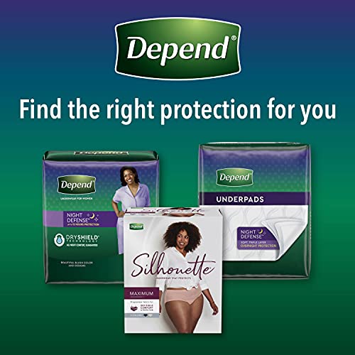 Disposable Overnight Adult Incontinence Underwear for Women, Medium, Blush, 15 Count U311