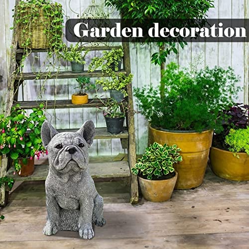 Sitting Dog Resin Statue O61427