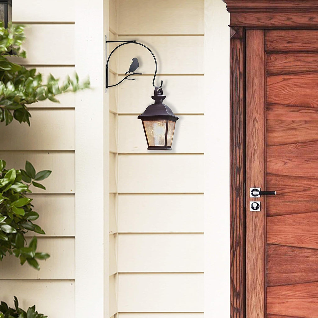 Black Metal 10 Inch 2 Pack Hanging Plant Bracket F240