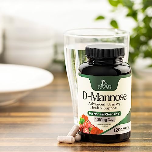 180 Capsules D-Mannose & Cranberry Extract 1350mg K2944