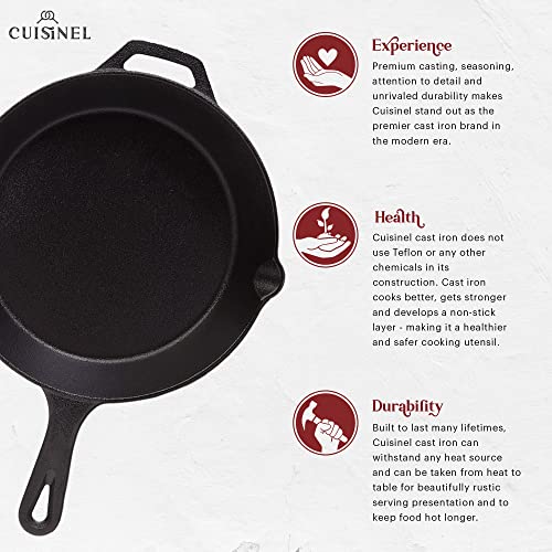 Cast Iron Grill Pan Square 10.5-Inch Pre-Seasoned Skillet with Glass Lid R56201