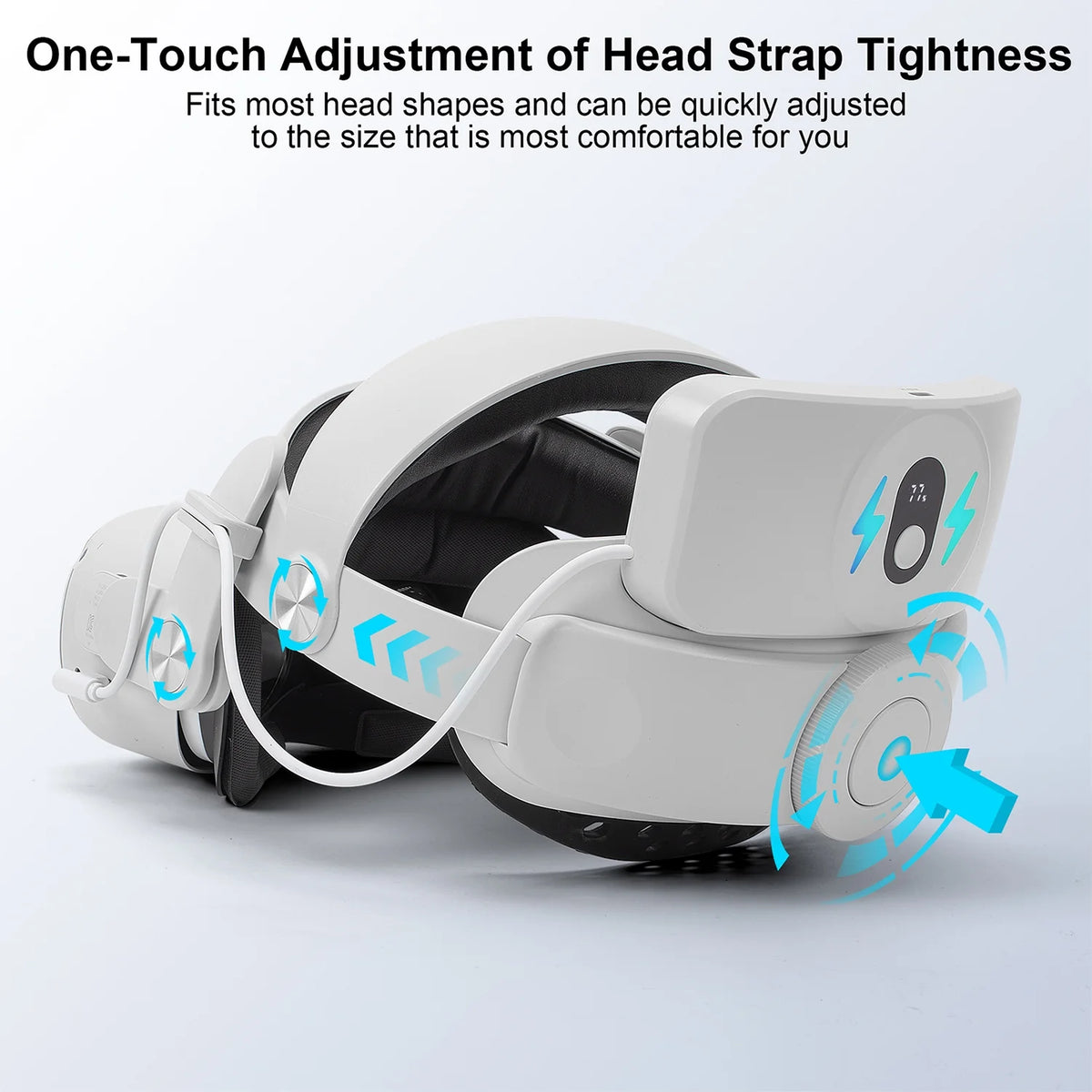 Battery Pack Head Strap Compatible with Quest 2 N8440