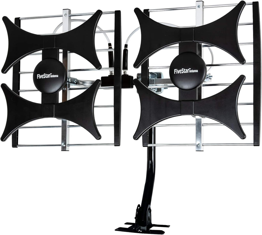 Multi-Directional Amplified HDTV Antenna up to 200 Mile Range UHF VHF 4K 1080P with 40ft Coaxial Cable H249947