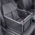 Black Pet Car Seat Booster with Clip-on Safety Leash F7109