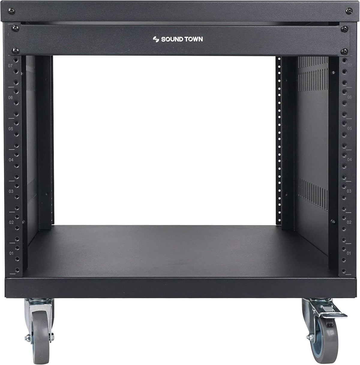 8U Steel Rack with Locking Casters L37715