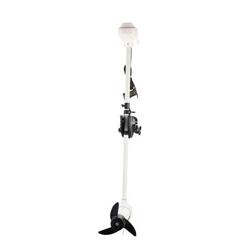 62lb Thrust Transom Mounted Saltwater Electric Trolling Motor with LED Battery Indicator 40" Shaft L5528
