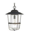 1 Light Old Bronze Outdoor Hanging Lantern B50027