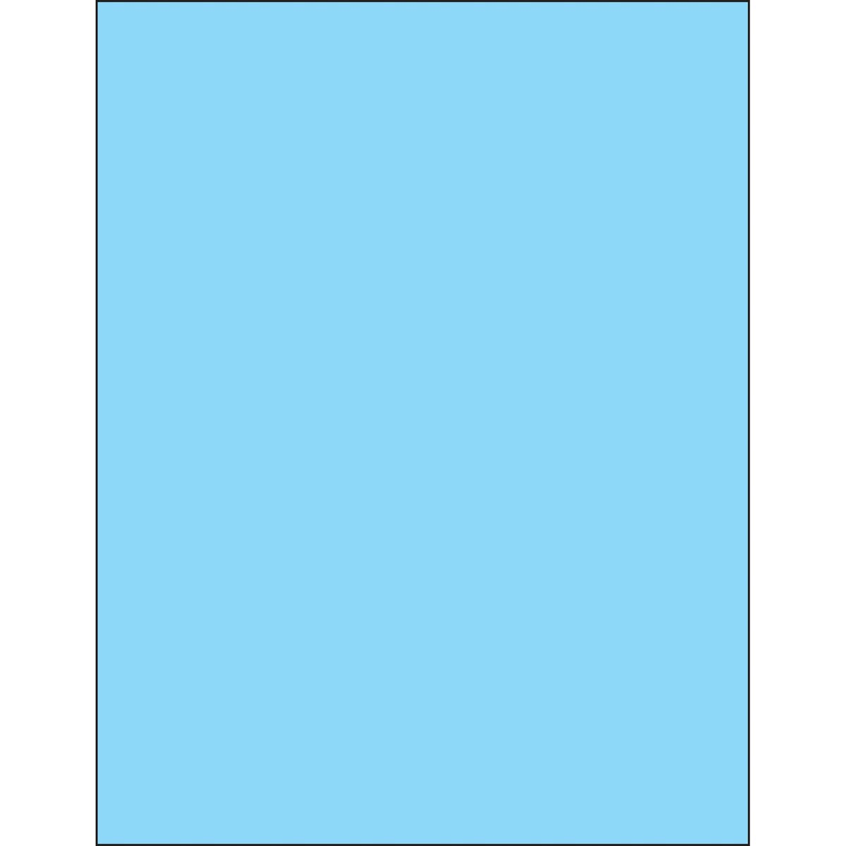 Rectangle Laser Labels Pastel Blue 100/Case M538