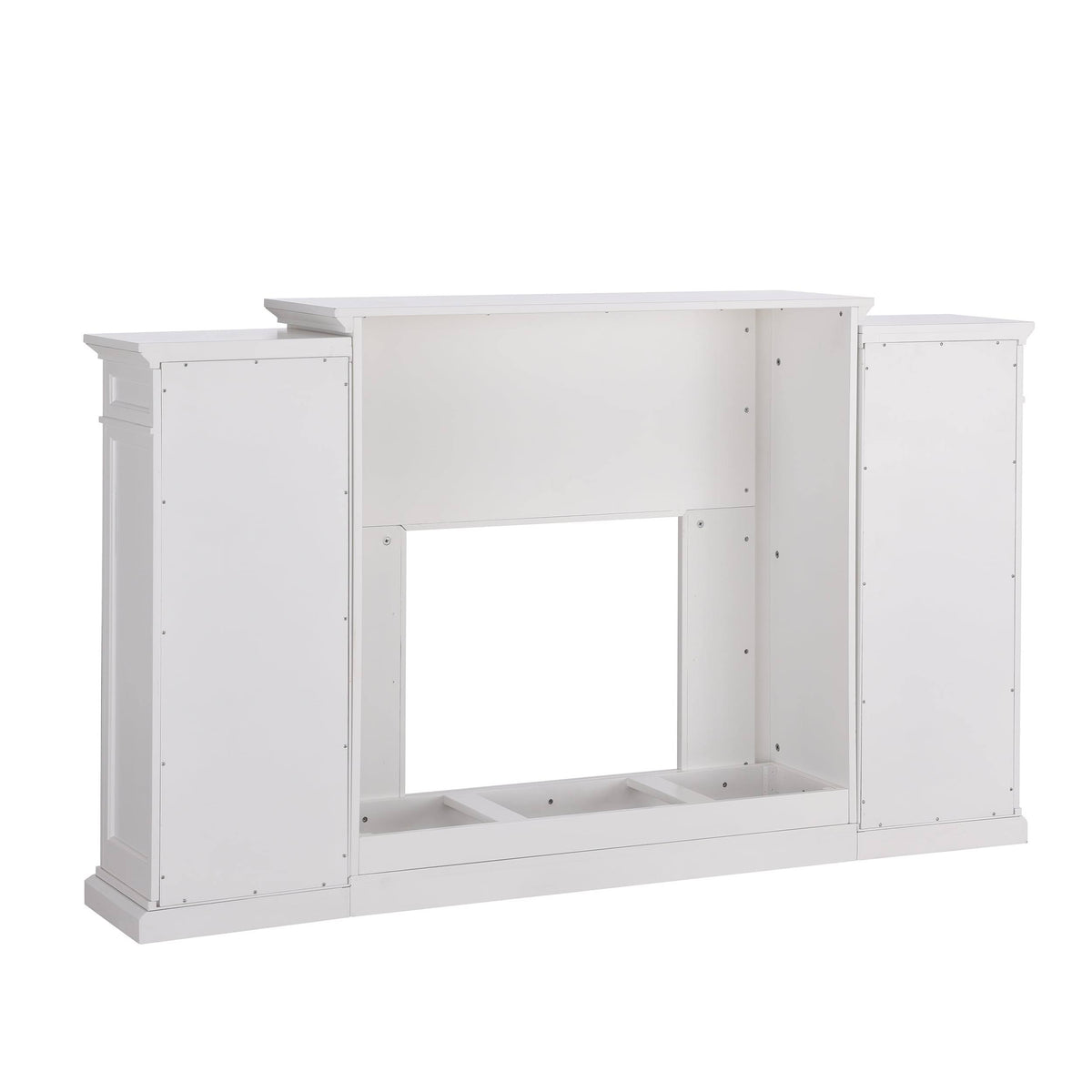 White Electric Fireplace Bookcase W3365