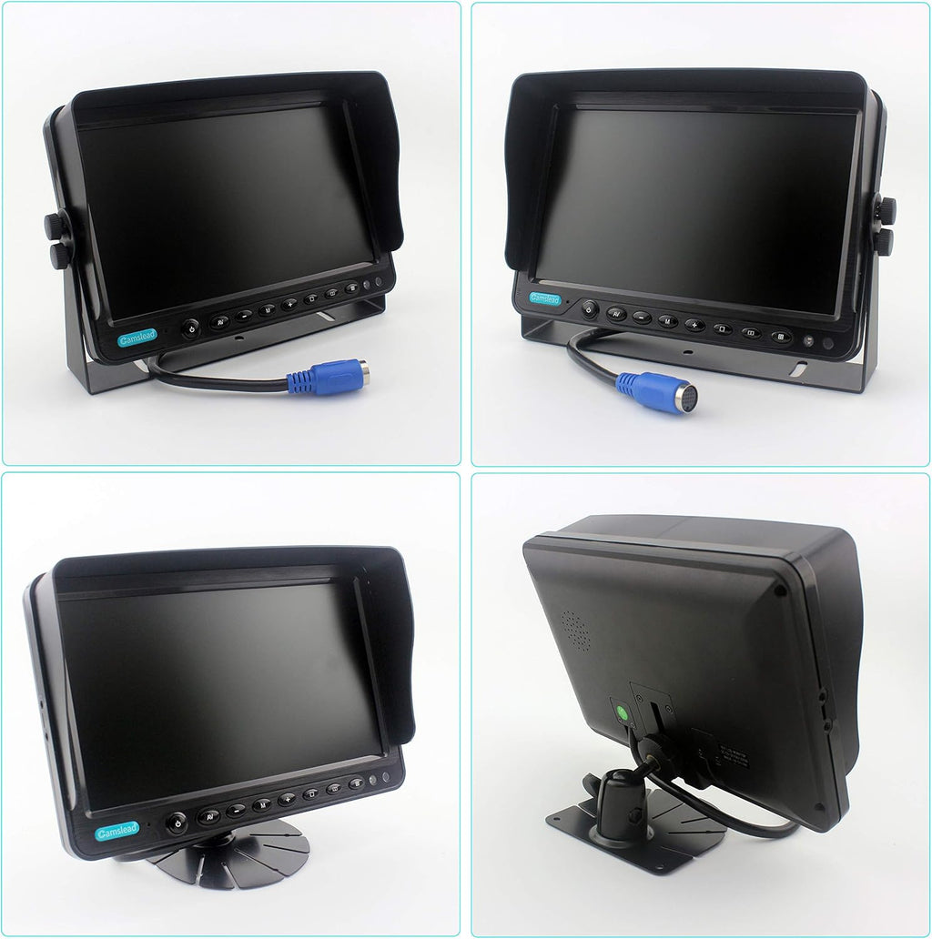 7 inch Quad Split Screen Backup Camera Monitor with DVR Recorder P221