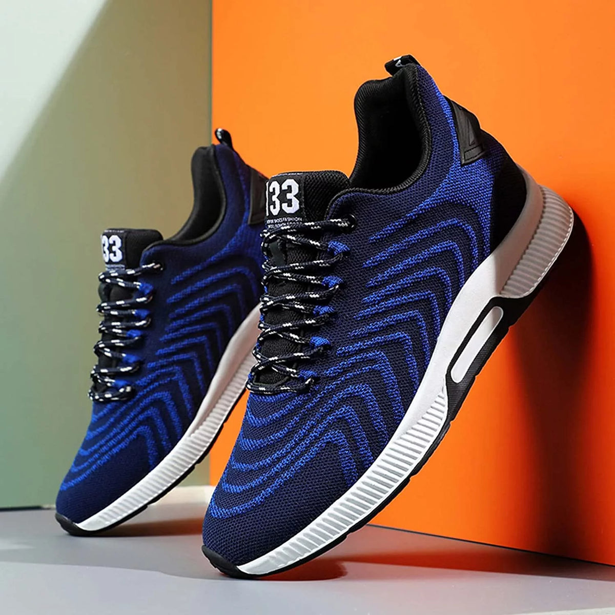 Men's Height Increasing Lace up Sneakers X545548