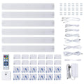 12 inch LED Under Cabinet Light Kit with 6 Bars and Remote Control, White M51059