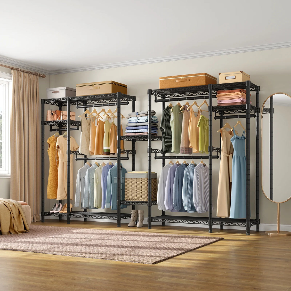Black Extra Wide Heavy Duty Garment Rack G571349