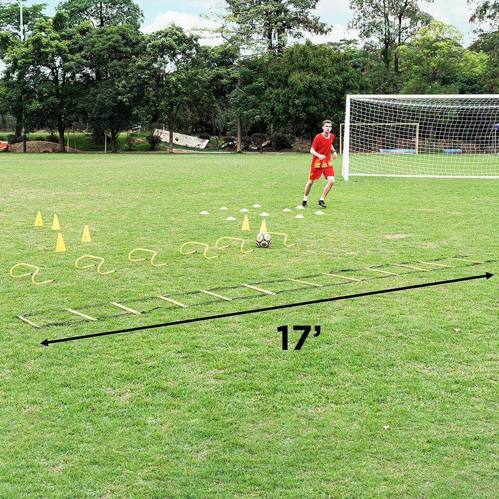 Agility Training Equipment Set with Carrying Bag W773907