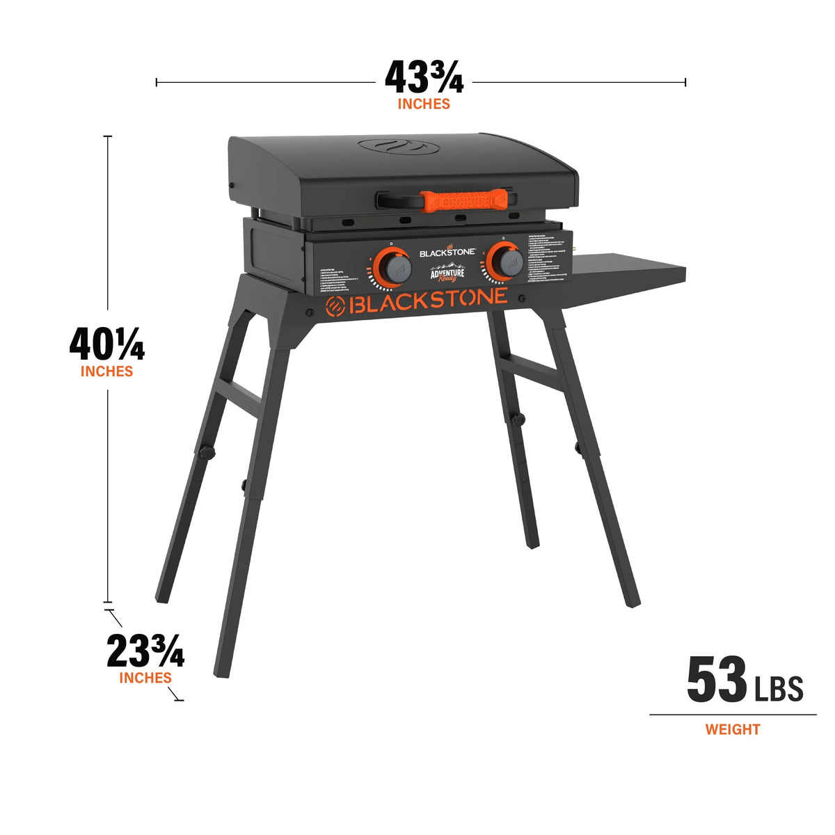 22 Propane Griddle with Stand and Adapter Hose T2362