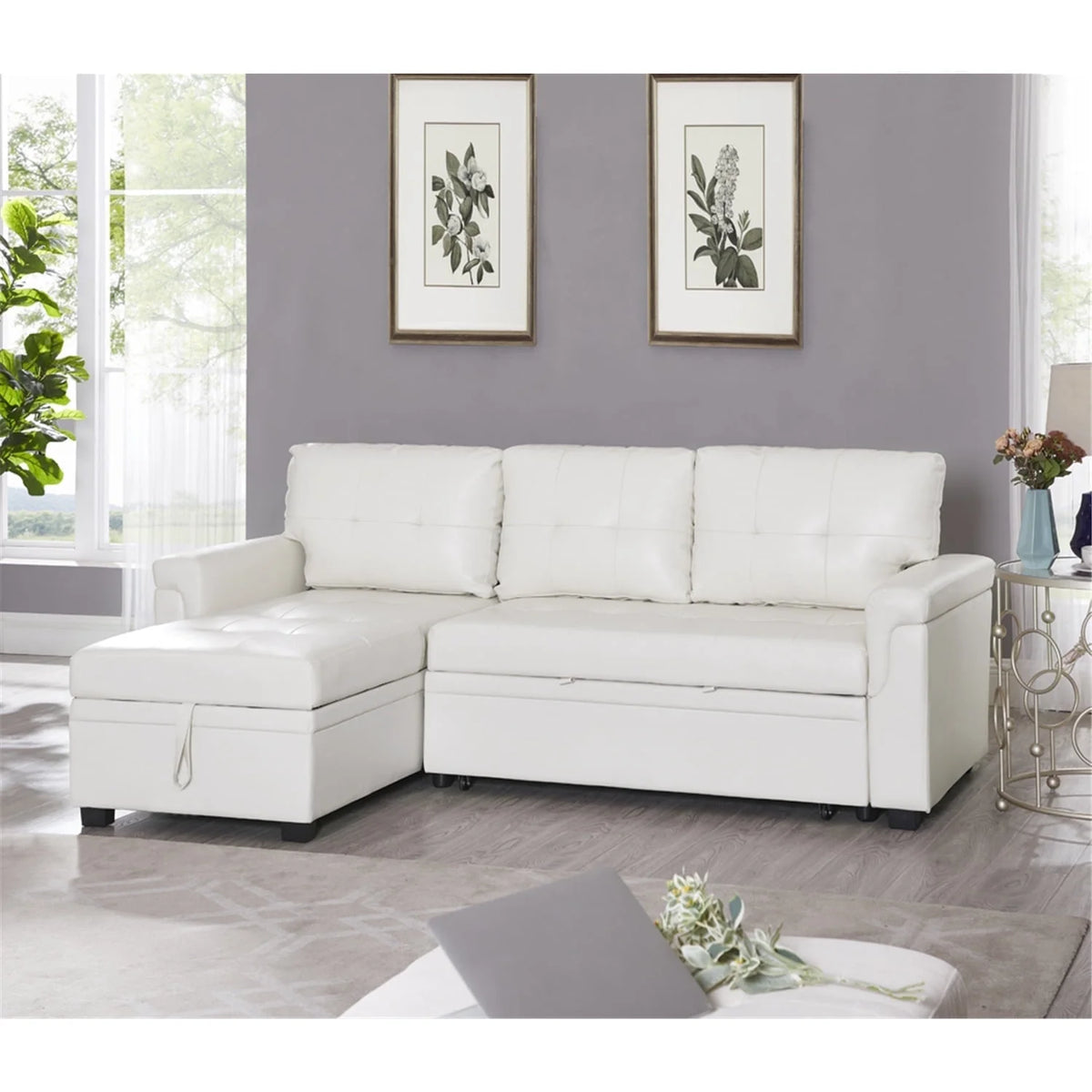 Reversible L-Shaped Sectional Sofa with Chaise G996