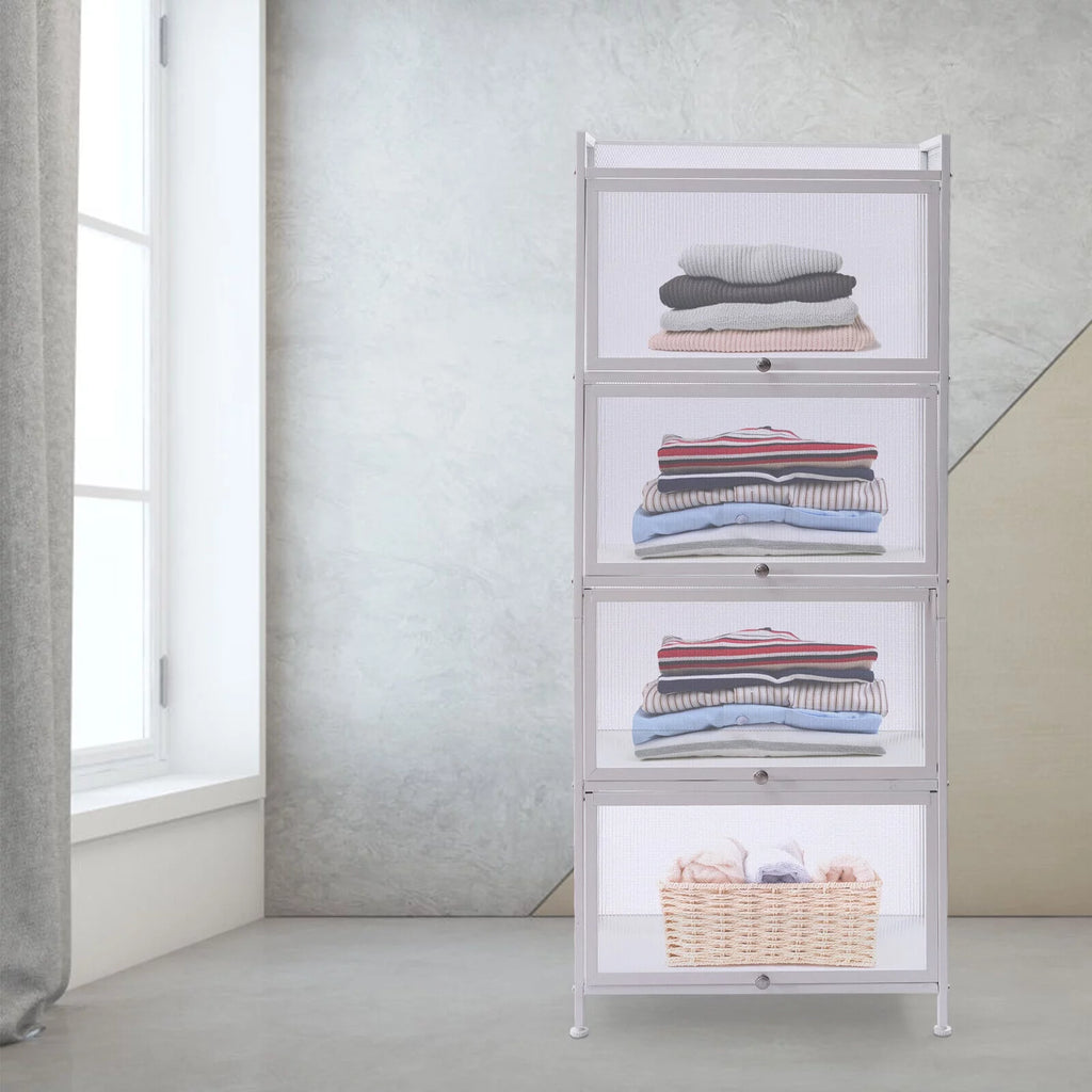 5 Layers Black White Storage Cabinet S328