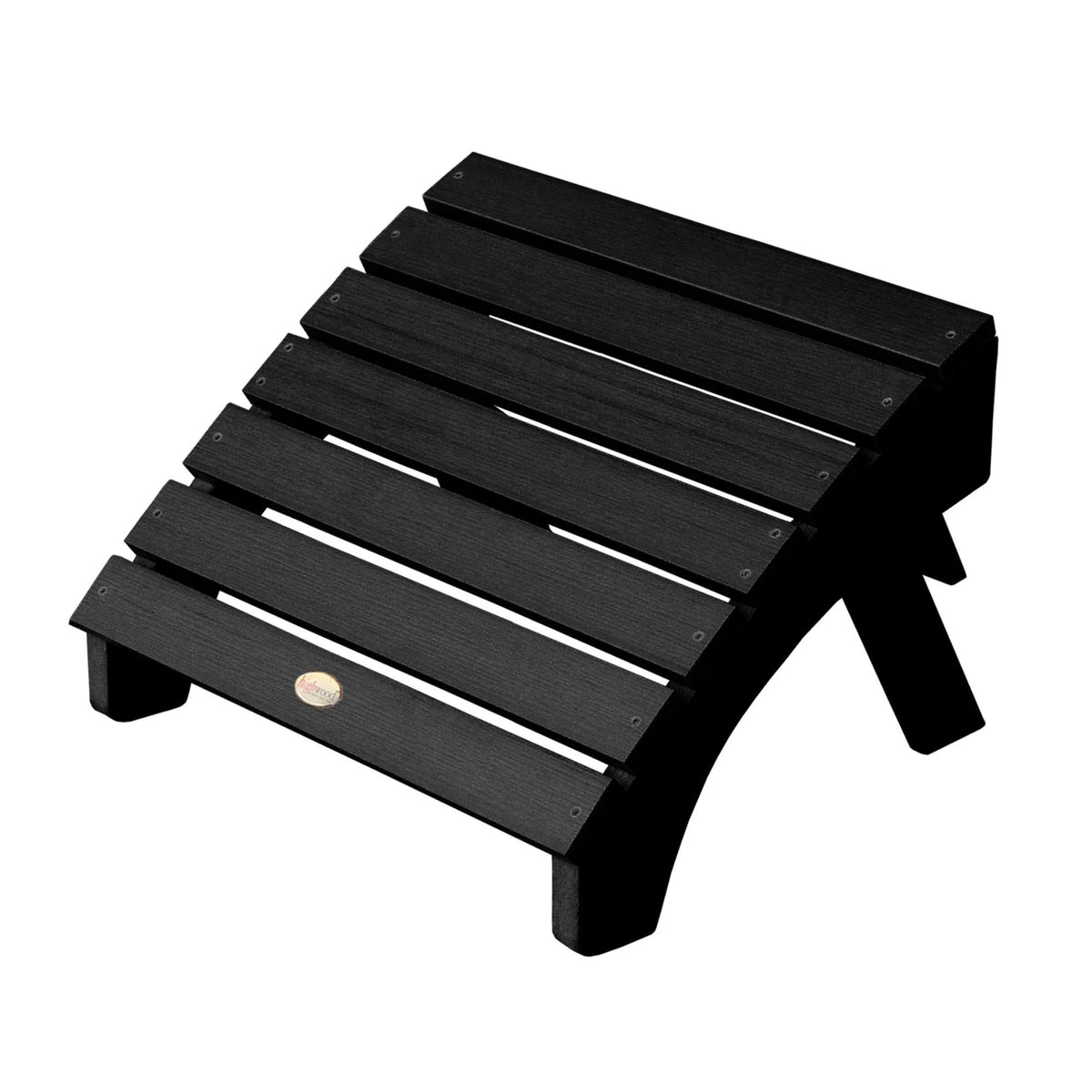 Folding Adirondack Ottoman Black T68166