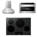 30 Induction Cooktop, Range Hood, Microwave X53733