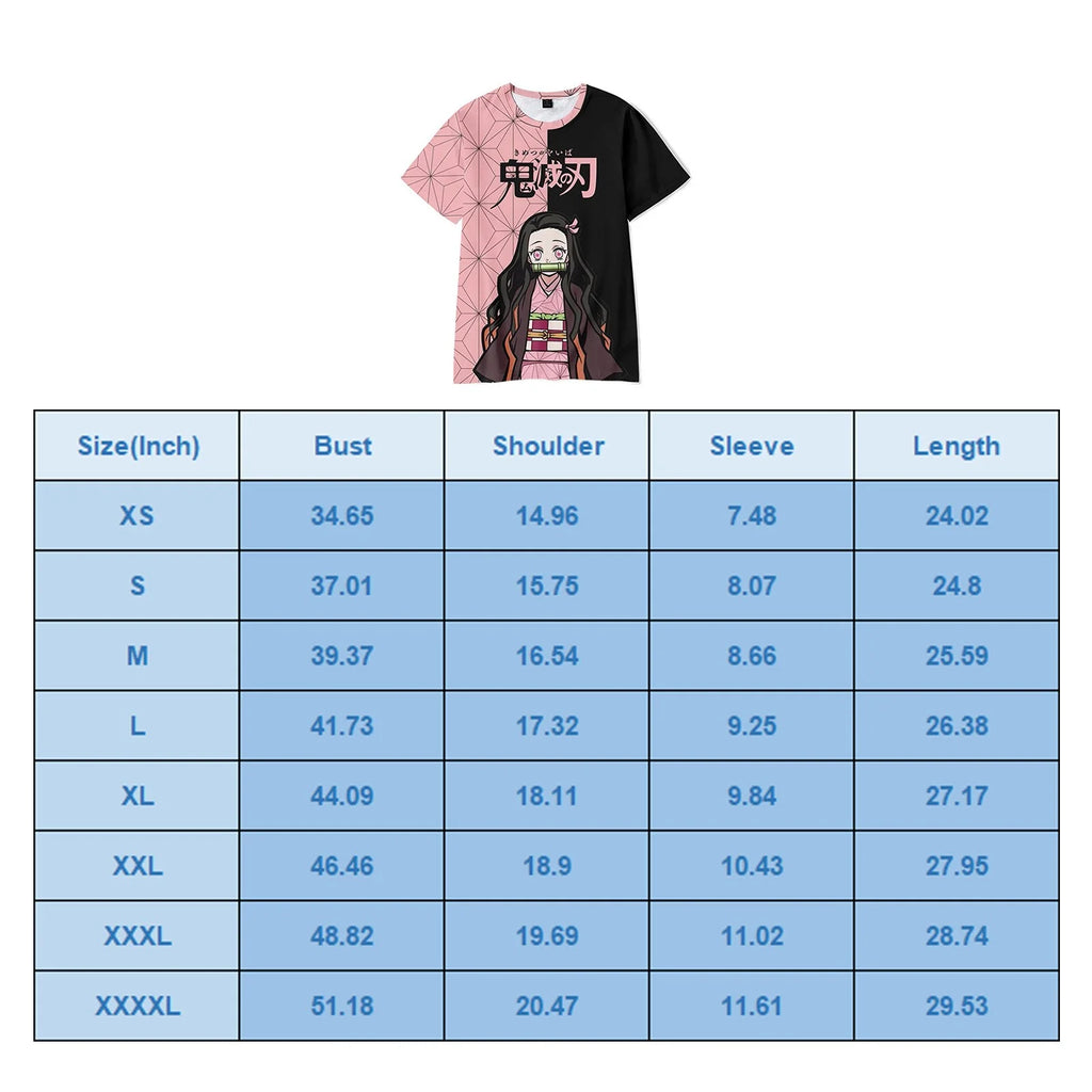 Pink Short Sleeve Anime Character Printed T-Shirt T261190