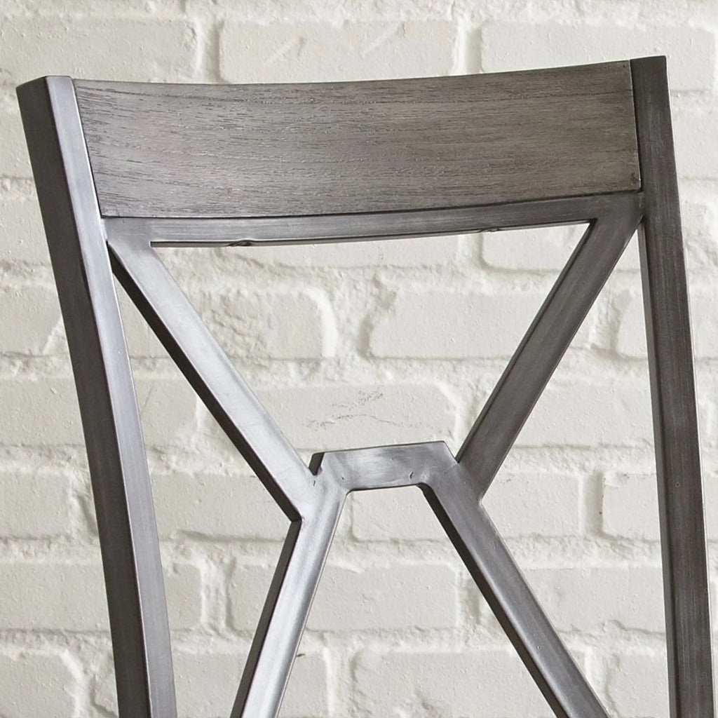 Gray Faux Leather Dining Side Chair S910096