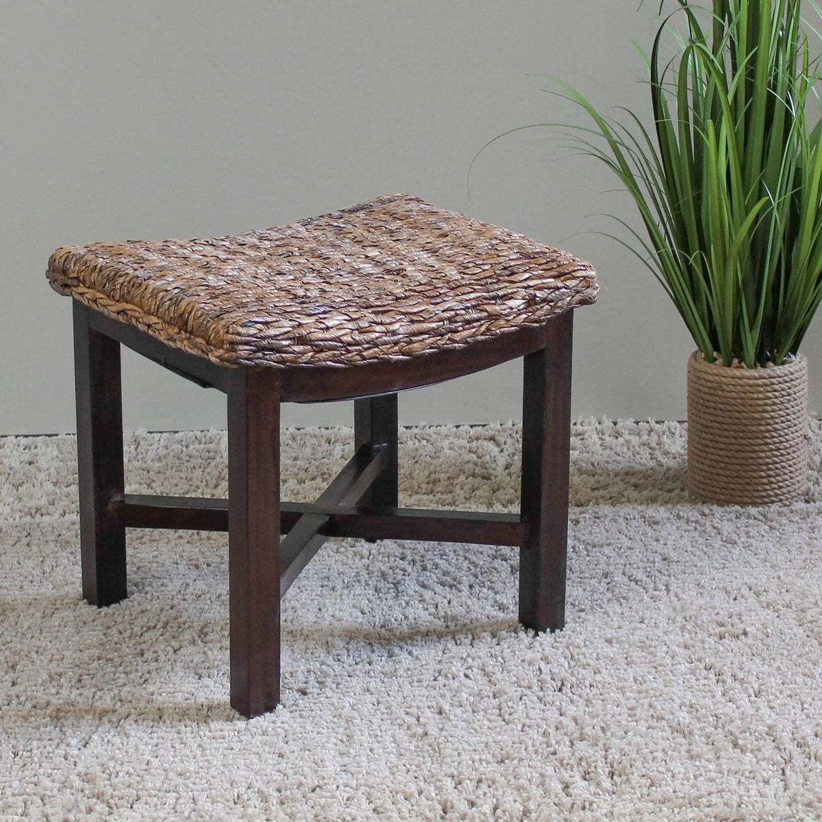 Rectangular Cushioned Top Stool P116