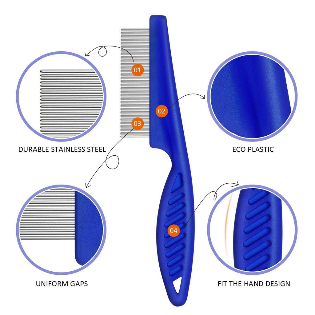 6 Pieces Pet Grooming Flea Combs A209584