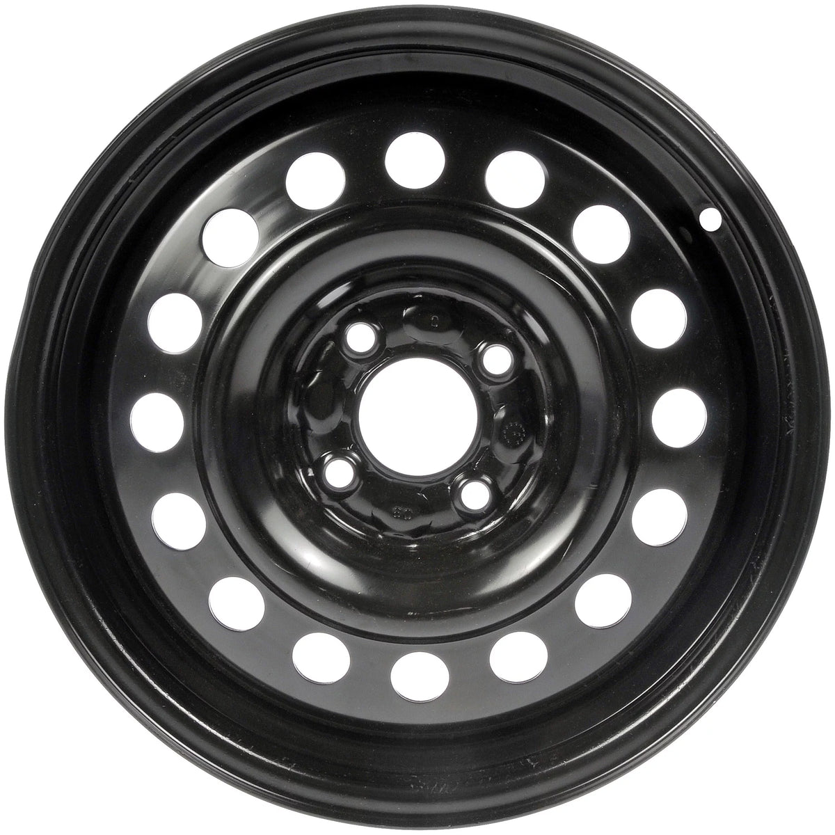 Steel 15 x 5.5-inch 4-Lug Black Wheel Rim B7364